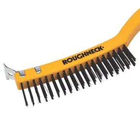 Roughneck Soft-Grip Carbon Steel Wire Brush 3 Roughneck Soft-Grip Carbon Steel Wire Brush - Image 2