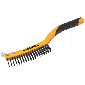 Roughneck Soft-Grip Carbon Steel Wire Brush 2 Roughneck Soft-Grip Carbon Steel Wire Brush