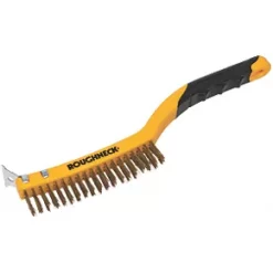 Roughneck Soft-Grip Brass Wire Brush