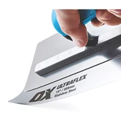 OX Pro Ultra Flex Finishing Trowel 14 x 4 1/4" 7 OX Pro Ultra Flex Finishing Trowel 14 x 4 1/4" -Plastering Tools Shop 549PK A2