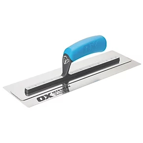 OX Pro Ultra Flex Finishing Trowel 14 x 4 1/4" 3 OX Pro Ultra Flex Finishing Trowel 14 x 4 1/4"